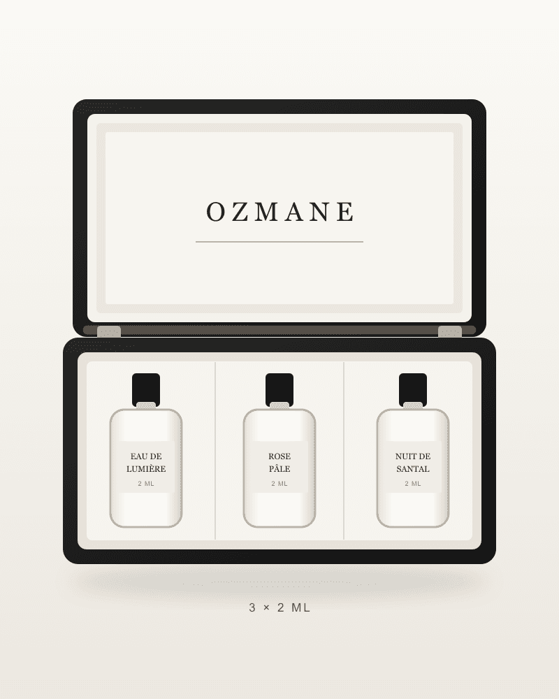 OZMANE Coffret Découverte with three 2 ml vials